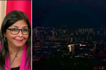 ¡EL CUENTO DE SIEMPRE! Delcy Rodríguez anuncia que un supuesto “ataque” causó un apagón en la Gran Caracas durante la madrugada de este #5Ene