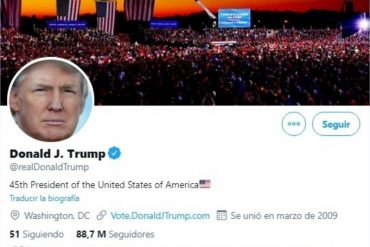 ¡MUCHA TENSIÓN! Twitter suspendió por 12 horas la cuenta de Trump y amenaza con cerrarla definitivamente tras disturbios en el Congreso