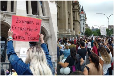 ¡VEÁLO! El himno de Venezuela fue entonado frente a la sede de los tribunales argentinos durante protesta por joven violada por su empleador (+Video)