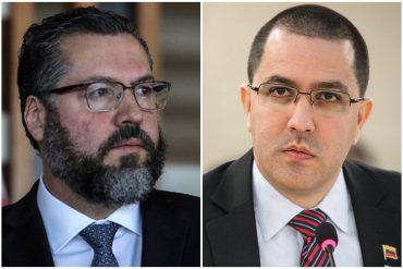 ¡QUÉ INTENSIDAD! Arreaza sigue histérico y reclama a gobiernos que mantienen reconocimiento a Guaidó: Esta vez le tocó al canciller brasileño