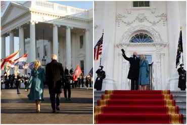 ¡LE MOSTRAMOS! Así llegó Joe Biden a la Casa Blanca después de la ceremonia de investidura (+la caravana presidencial en Washington) (+Videos)