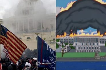 ¡SUSTO! El episodio de “Los Simpson” que habría predicho el asalto al Capitolio de Estados Unidos (+Fotos)