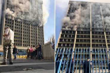 ¡LO MÁS RECIENTE! Reportan incendio en la sede del Ministerio de Educación durante la mañana de este #28Ene (+Videos) (+Fotos)