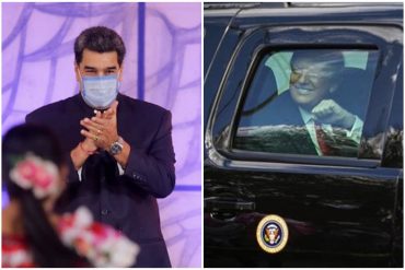 ¡APROVECHADOR! “Se fue solo, solito. Lo derrotamos, victoria de Venezuela”: Maduro hizo fiestas por el fin del mandato presidencial de Trump (+Video)