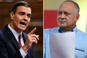 ¡CERO RESPETO! Diosdado Cabello llamó “entrépito” a Pedro Sánchez por pedir elecciones “auténticamente democráticas” en Venezuela