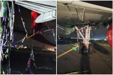 ¡QUÉ SUSTO! Un globo aerostático se enredó en avión de Avianca en el aeropuerto de Bogotá y casi causa una tragedia (+Detalles)