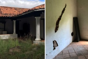 ¡MUY TRISTE! El lamentable estado de la casa de El Libertador en San Isidro (+Fotos)