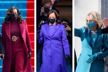 ¡LE EXPLICAMOS! La razón por la que las mujeres demócratas que figuraron en la inauguración del gobierno de Biden usaron el color púrpura