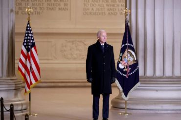 ¡ENTÉRESE! Desde el Monumento a Lincoln, Biden aseguró sentirse más “optimista” que nunca sobre EEUU