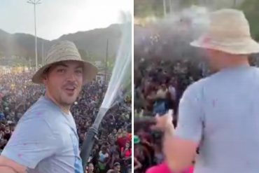 ¡DE LO ÚLTIMO! Alcalde chavista de Guanta lideró el “grito de Carnaval” sin cuidar medidas de bioseguridad (+Video)