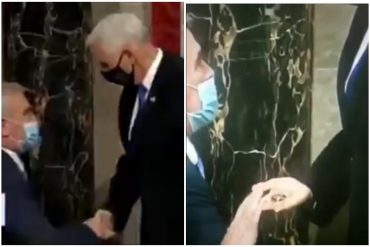 ¡LE MOSTRAMOS! “Le pagaron al traidor con una moneda de plata”: El video de Pence tras culminar certificación de Biden que desató especulaciones entre los “trumpistas” (+Video)