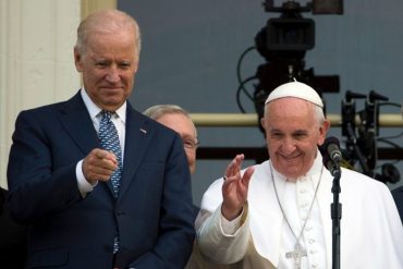 ¡LE CONTAMOS! El Papa felicitó a Biden tras tomar posesión como presidente de EEUU y le pidió fomentar la reconciliación y la paz