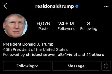 ¡LO ÚLTIMO! Facebook e Instagram reactivaron las cuentas de Donald Trump este #15Ene (habían sido suspendidas tras hechos del Capitolio)