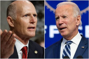 Senador Rick Scott critica a Joe Biden por retomar diálogo con el régimen: “Debería condenar la persecución de Maduro”