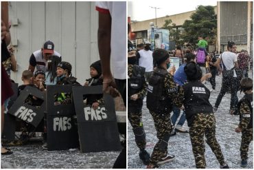 ¡CAUSÓ FUROR! “Un horror”: niños disfrazados de funcionarios de la FAES generaron polémica en redes (+Reacciones)