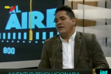 ¡SEPA! Diputado chavista asegura que jóvenes venezolanos deben dedicarse a cómo lograr “quitar las sanciones imperiales” (+Video)