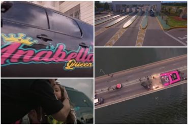 ¡SE LO CONTAMOS! Anabella Queen, la hija de un supuesto “enchufado” que dio un “concierto” en pleno puente sobre el Lago de Maracaibo y generó controversia en las redes (+Video)