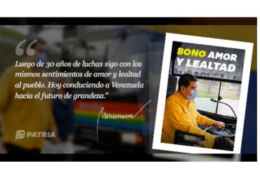 ¡ENTÉRESE! «Bono Amor y Lealtad»: El beneficio que comenzó a pagar Maduro para celebrar sus 30 años como «chofer de Metrobus» (+El monto apenas equivale a 3$)