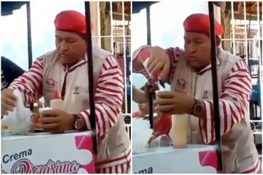 ¡SUSTO! El “Chávez” chichero que se hizo viral y que espantó a más de uno en redes sociales (+Video con parecido impresionante)