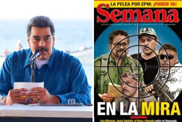 ¡SE HIZO EL LOCO! «Falsos escándalos para tapar la realidad»: Así se refirió Maduro a las imágenes que difundió Semana de líderes de las FARC en territorio venezolano