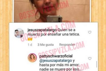 ¡TE LO MOSTRAMOS! Patricia Schwarzgruber rompió el silencio sobre su foto íntima y así le respondió a un seguidor que le comentó sobre su «tetic*»