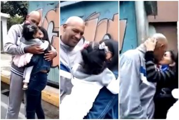 ¡MUY FUERTE! El emotivo encuentro del exoficial metropolitano Arube Pérez con su familia después de cumplir más de 17 años de prisión (+Video)