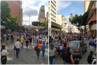 ¡QUÉ LOCURA! Como si nada pasara: así se aglomeró la gente este #15Feb en Sabana Grande (hay “flexibilización” por carnavales) (+Fotos)