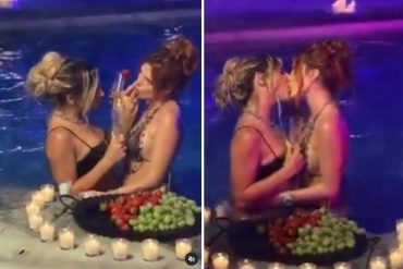 ¡QUÉ CALOR! El picante beso entre Bella Thorne y una estrella porno que calentó las redes (+Video)