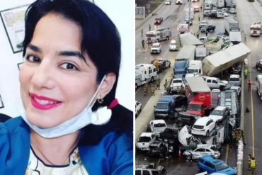 ¡LAMENTABLE! Una venezolana murió en fatal accidente que involucró a por lo menos 100 vehículos en  autopista congelada en Texas (+Fotos +Videos)