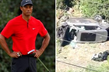 ¡ÚLTIMA HORA! Tiger Woods sufrió aparatoso accidente automovilístico en Los Ángeles y está siendo operado por «múltiples lesiones» (+Impactantes imágenes)