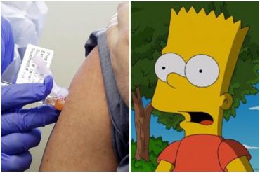 ¡LE DECIMOS! “Estaba amarillo, me parecía a Bart Simpson”: la rara reacción que tuvo un ciudadano en Gales al recibir vacuna contra COVID-19