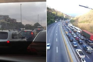 ¡PENDIENTES! Reportan largas colas en la autopista Caracas-La Guaira este #8Mar: estarían exigiendo salvoconducto para ingresar a la capital (+Video)