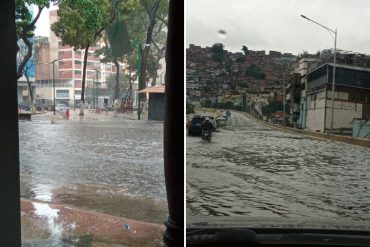 ¡LE MOSTRAMOS! Reportan varias calles y autopistas anegadas en Caracas tras las fuertes lluvias en la tarde de este #15Mar: se registró congestión vehicular (+Fotos +video)