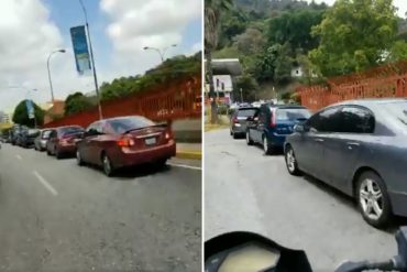 ¡VEA! La kilométrica cola que se formó este #23Mar en Baruta para surtir gasolina (+Video)