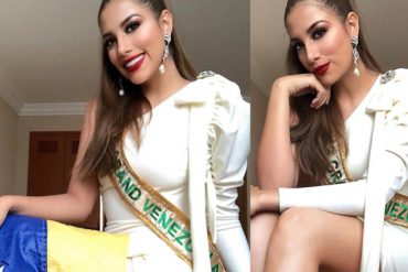 ¡TREMENDA FALLA! A esta miss venezolana se le escapó un seno por usar un apretado vestido (+Foto +Reacciones)