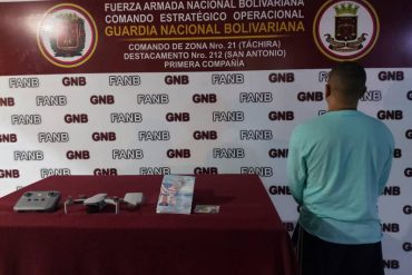 ¡SEPA! Detienen a un supuesto ciudadano estadounidense en Táchira manipulando un dron