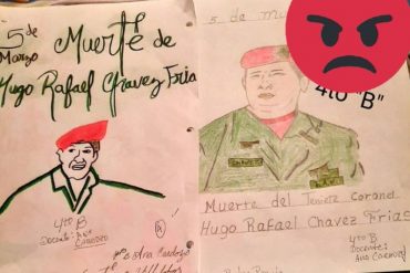 ¡ATENTOS! Denuncian que algunas maestras mandaron a hacer dibujos para recordar la muerte de Chávez el pasado #5Mar