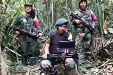 ¡VÉALO! Supuestos guerrilleros de FARC dijeron que “choques” en Apure “parecen diseños de la oligarquía” para “deslegitimar la revolución bolivariana” (+Video)