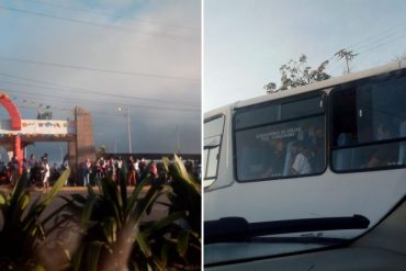 ¡CAÓTICO! Así de abarrotados están los pocos buses que operan en La Guaira por el inicio de la cuarentena radical (+Foto)