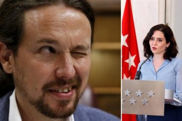 ¡NO SE MORDIÓ LA LENGUA! El ácido comentario de la presidenta de Madrid: “España me debe una, hemos sacado a Pablo Iglesias de La Moncloa”