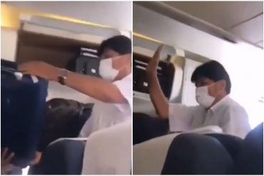 ¡PASARON COLETO! Evo Morales tuvo que abandonar un vuelo comercial ante el rechazo de los pasajeros: lo llamaron “¡pedófilo!” y “¡maleante!” (+vergonzosos videos)