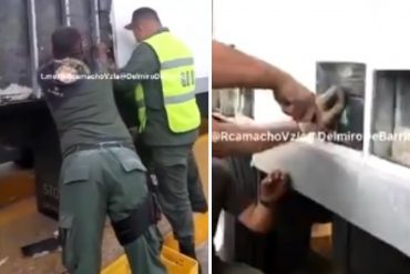 ¡AY, PAPÁ! Incautaron 400 panelas de presunta cocaína ocultas en un doble fondo de un camión que se utilizaba para el transporte de lácteos (+Fotos +Videos)