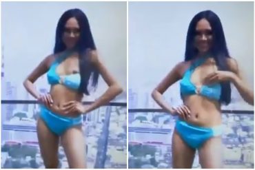 ¡SE LO MOSTRAMOS! A esta participante del Miss Grand International se le salió un pezón en pleno desfile de traje de baño (+Video)