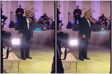 ¡VÉALO! “¿Me extrañan?”: Trump interrumpió una boda en Mar-a-Lago para seguir quejándose de las elecciones y criticó fuertemente a Biden (+Video)