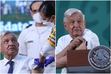 ¡LE CONTAMOS! “No hay ningún riesgo. No pasa nada absolutamente”: Andrés Manuel López Obrador se inyectó con la vacuna de AstraZeneca (+Video)