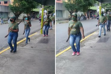 ¡INSÓLITO! Reportan el despliegue de milicianos armados en las calles de Barinas: “Actúan libremente y bajo la mirada permisiva del régimen” (+Fotos)