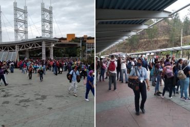 ¡CAOS TOTAL! Falla eléctrica hizo que el ferrocarril de los Valles del Tuy colapsara este #28Abr: “Sin distanciamiento, sin protección y sin unidades de transporte” (+Fotos)