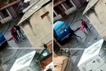 ¡PENDIENTES! Delincuentes fueron pillados en video mientras robaban a vecinos de La Dolorita, en Petare (+Video)