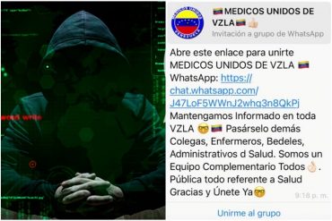 ¡ES FALSO! “Se trata de un fraude con fines oscuros”: desmienten que Médicos Unidos de Venezuela haya creado un grupo de WhatsApp (+detalles)