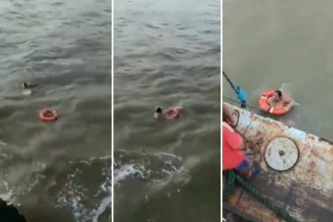 ¡VEA! “Pasó más de diez horas en el mar”: Difunden impactante video de una inmigrante venezolana rescatada tras naufragio en Delta Amacuro